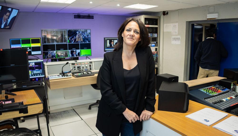 Ana Carrión, en Onda Jerez, tras la entrevista.