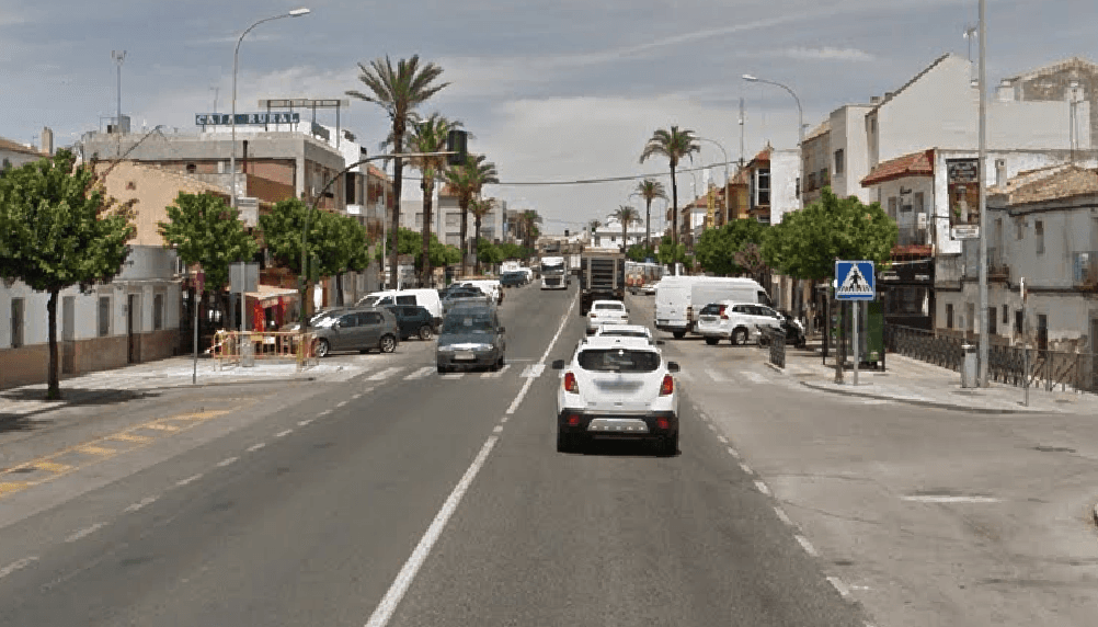 El Cuervo, en una imagen de Google Maps. La N-IV cruza la localidad y se prevé una reforma integral.