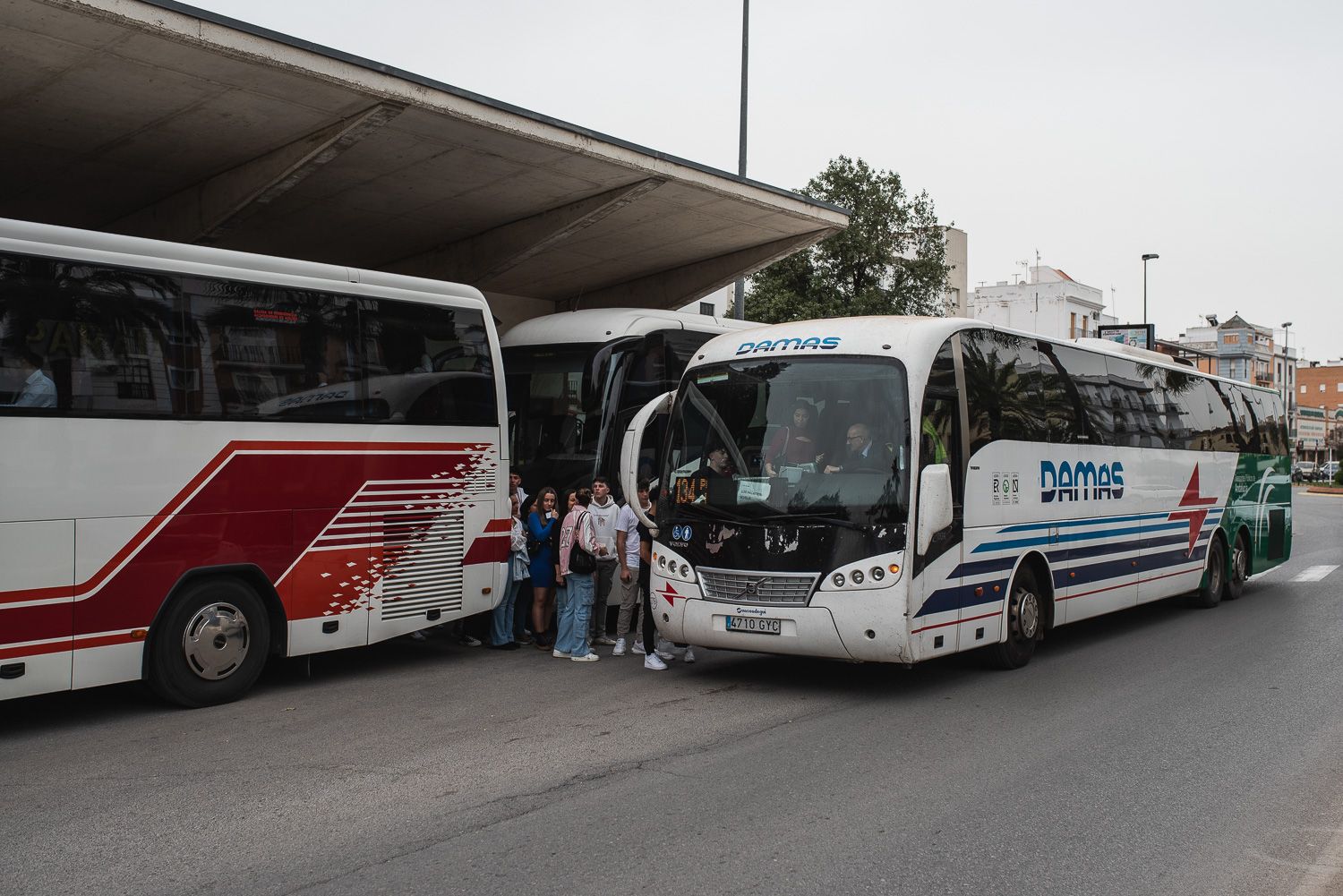 Una imagen de archivo de una parada de autobús. Ofrecen trabajo para autobuseros en Cádiz.