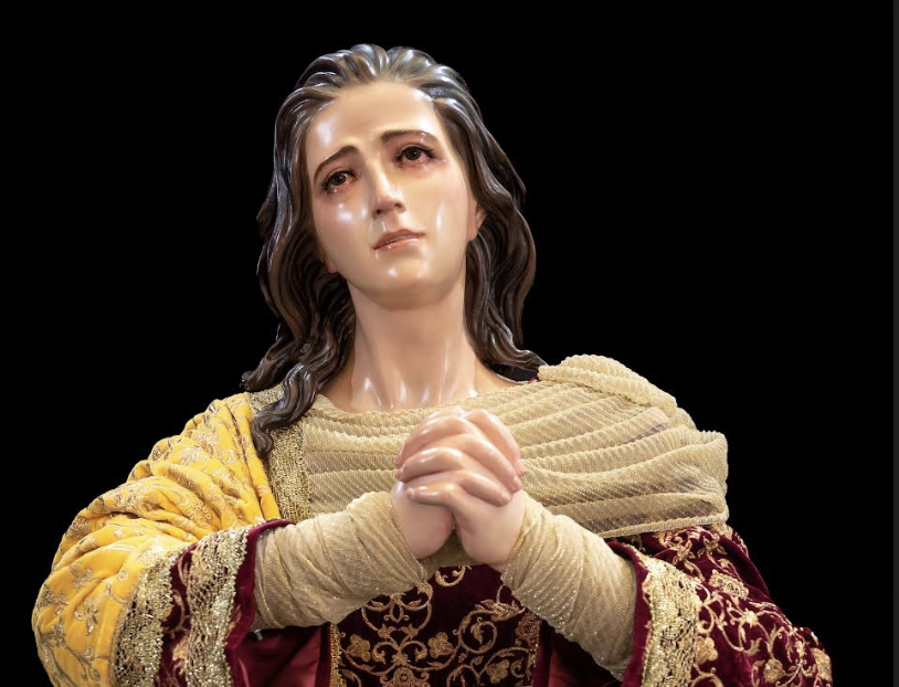 La imagen que ha tallado Fernando Aguado. 