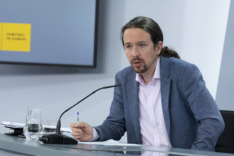 El vicepresidente Pablo Iglesias, en una comparecencia reciente.