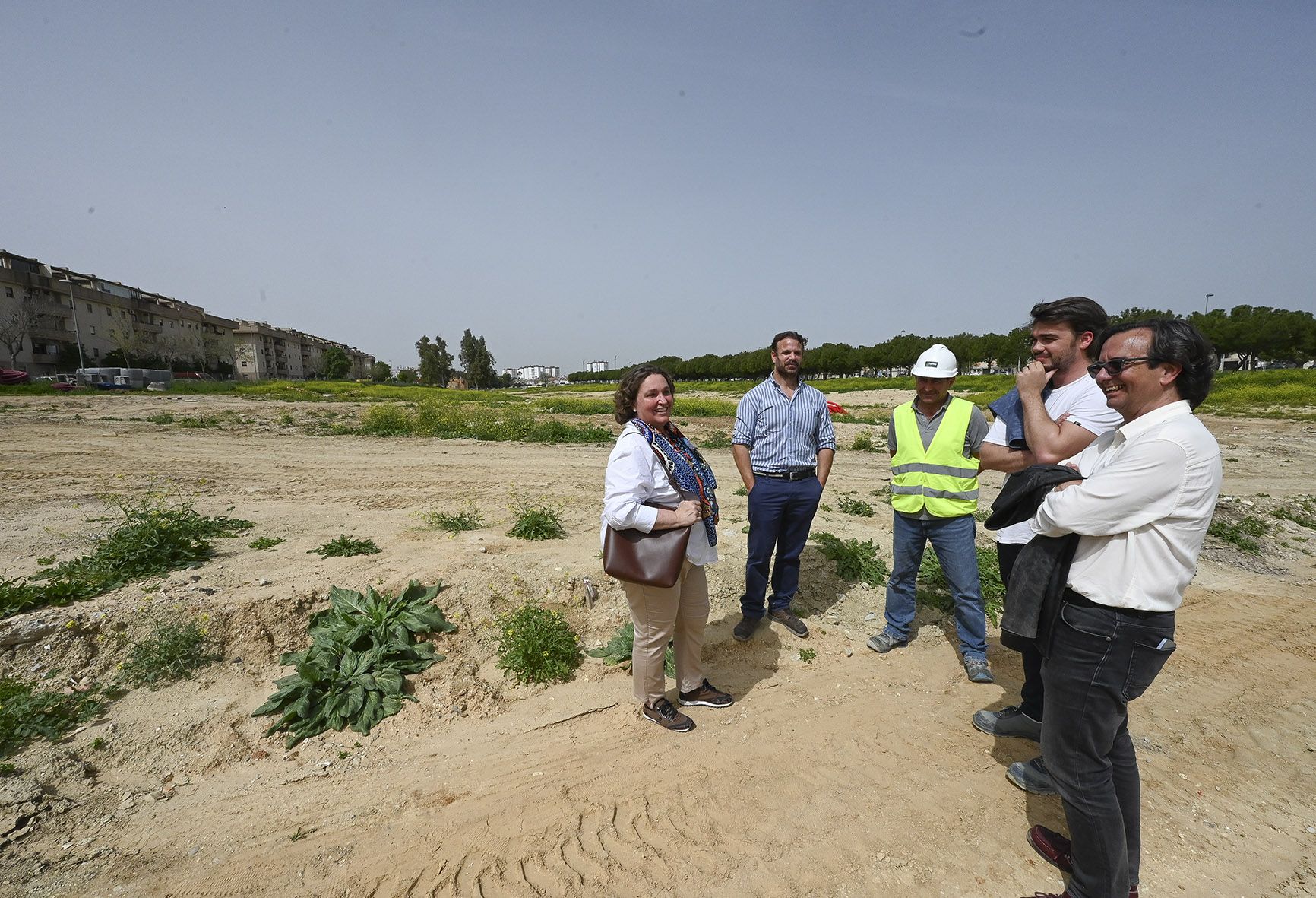 La delegada Belen de La Cuadra, de visita en el bosque de La Canaleja.
