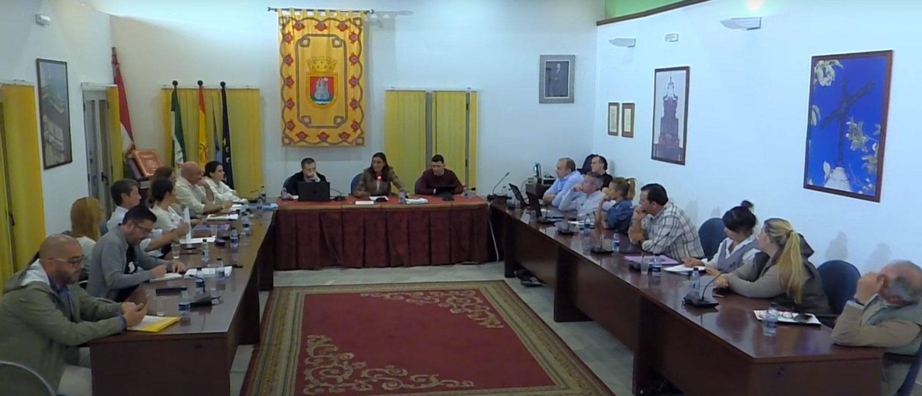 El pleno del Ayuntamiento de Cantillana, que aprobó los presupuestos el pasado jueves.