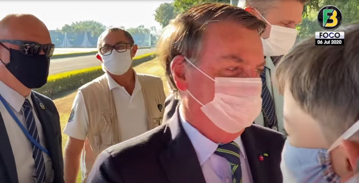 Jair Bolsonaro, este lunes en actos públicos. FOTO: Foco do Brasil