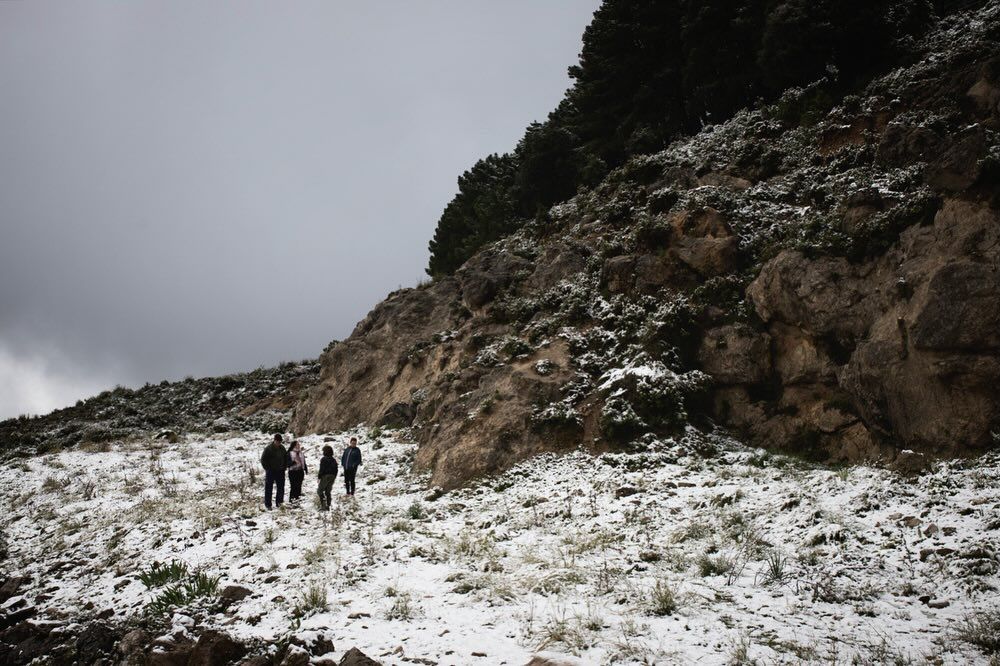 Nieve en la Sierra de Cádiz, en una imagen de archivo. Nieve en la Sierra de Cádiz, en una imagen de archivo.