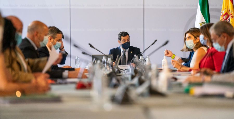 La reunión del Gobierno de la Junta este martes. FOTO: Junta Informa