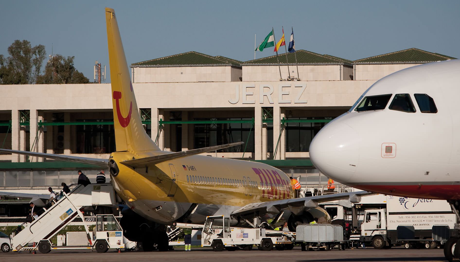 El Aeropuerto de Jerez, en una imagen de archivo.