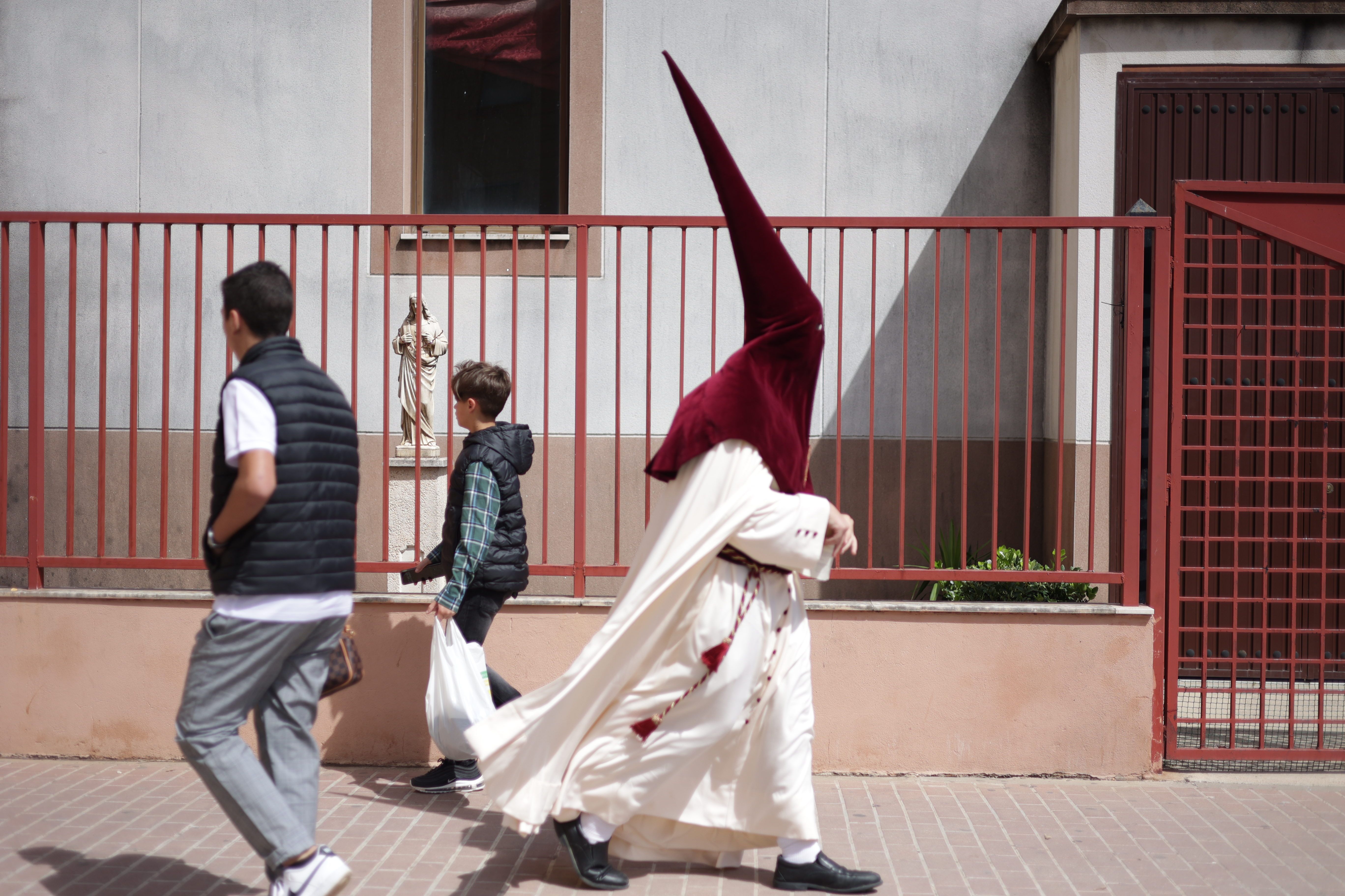 Un penitente en el Soberano Poder, en La Granja.