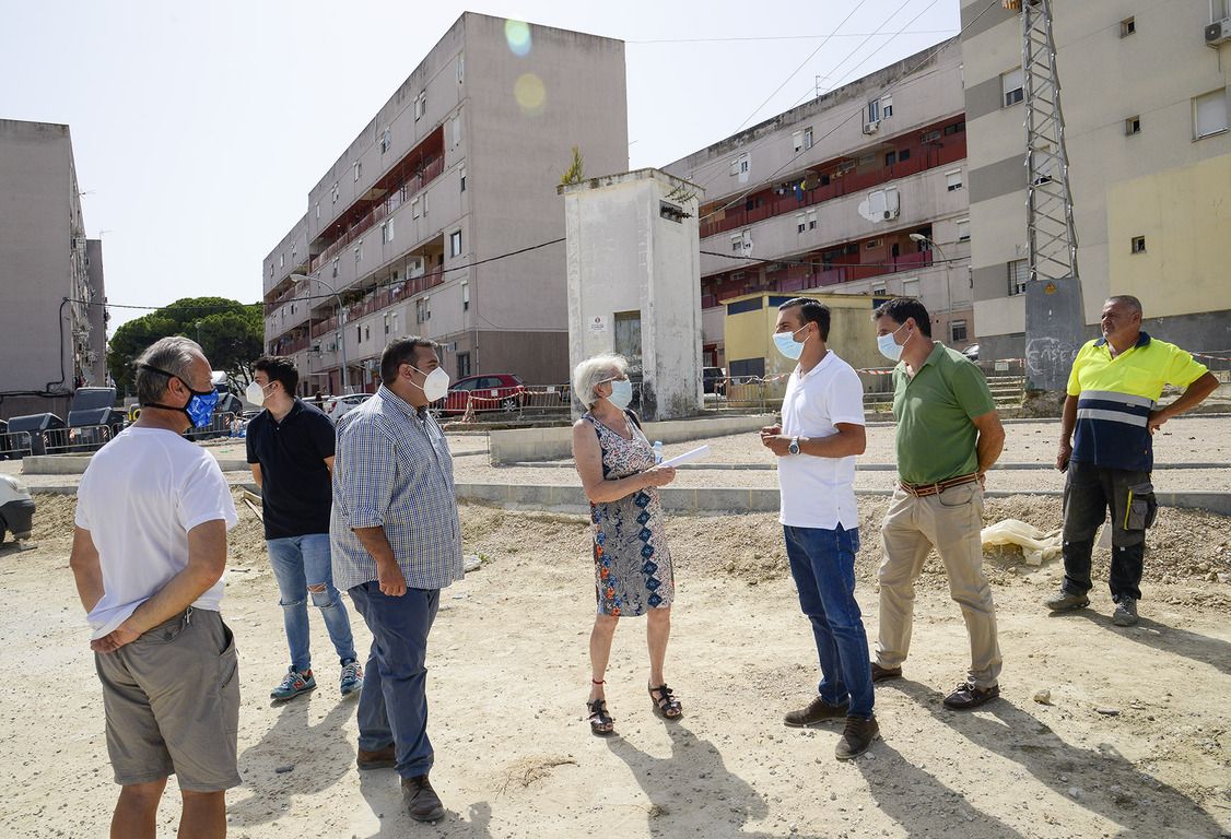 Obras en San Juan de Dios. FOTO: Ayuntamiento de Jerez