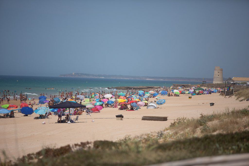 La playa de El Palmar, en una imagen de archivo.