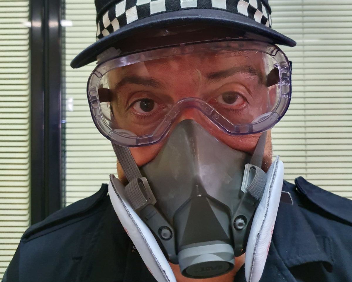 Modelo de las mascarillas confeccionadas por Torrent 