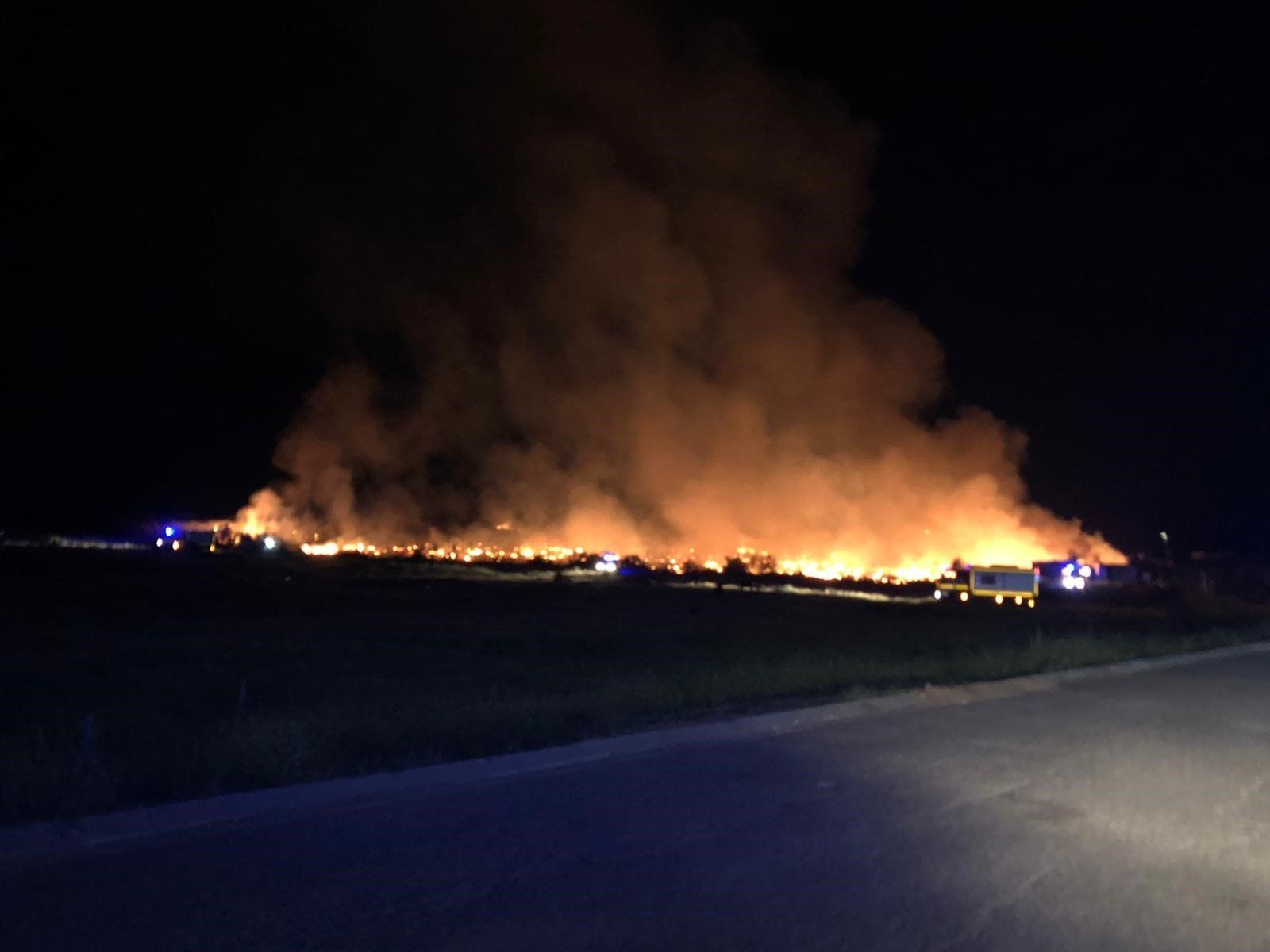 Incendio en poblado charolista de Lepe. FOTO: ASNUCI