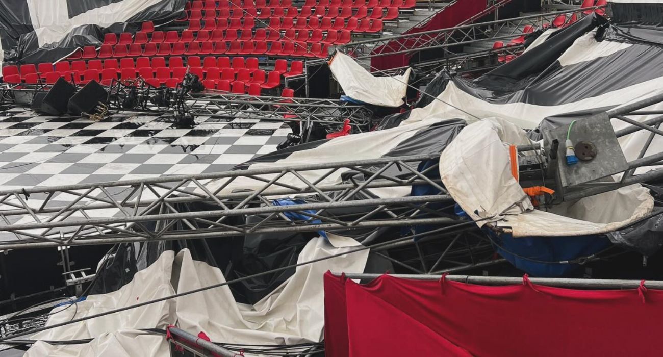 Efecto devastador del temporal en El Circo Encantado.