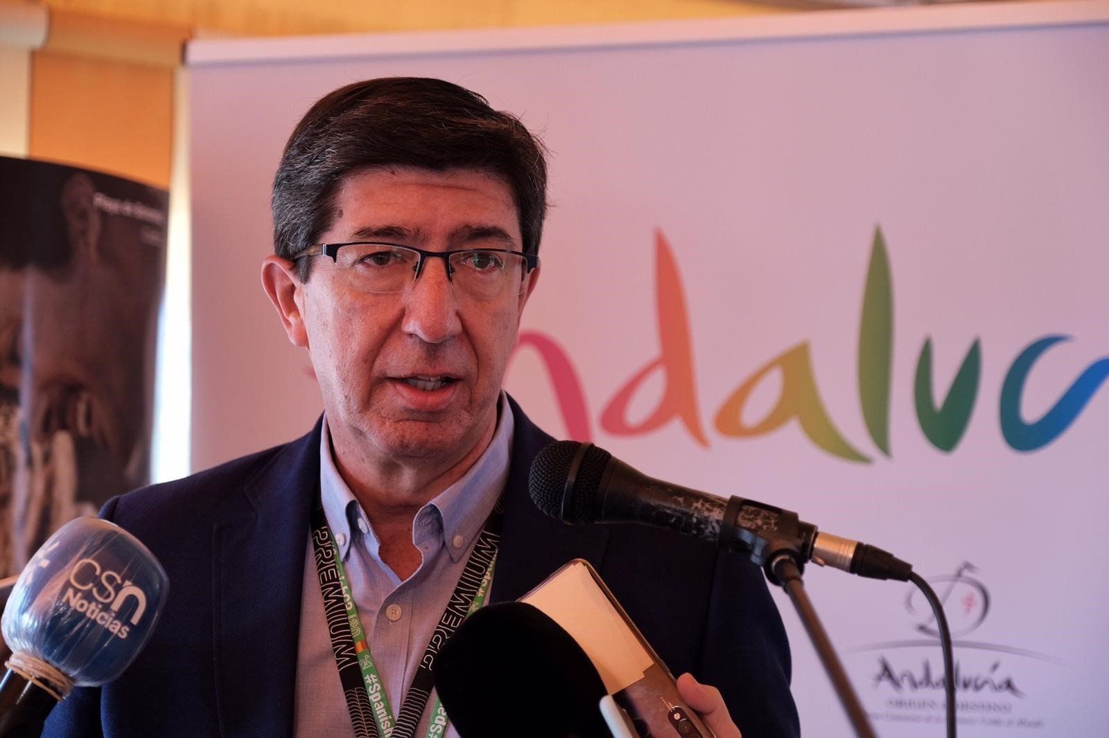 El vicepresidente de la Junta, Juan Marín, en el Circuito de Jerez.