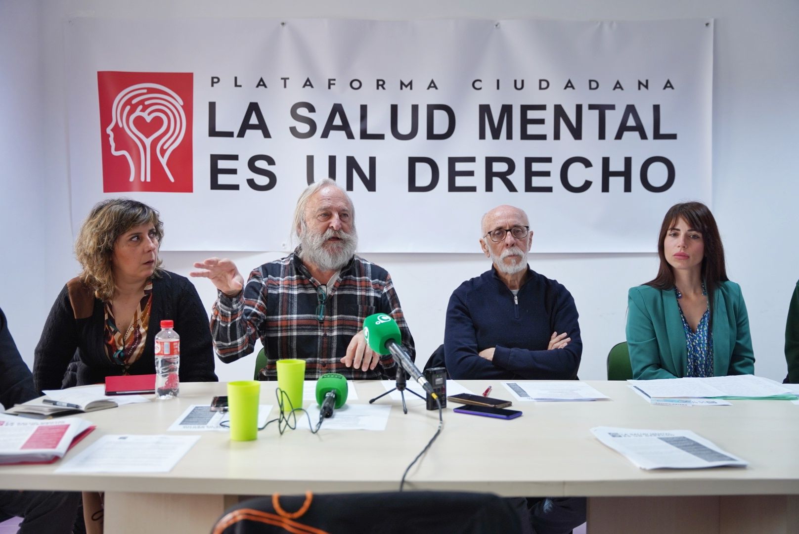 Antonio Vergara, durante la presentación de la nueva plataforma ciudadana por la salud mental.