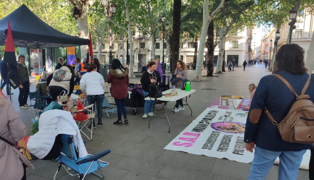 Movilización de las trabajadoras de ayuda a domicilio en Sevilla. CEDIDA