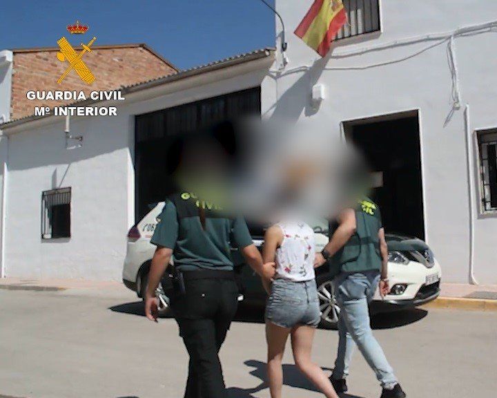Detención por la Operación Bizum. Foto: Guardia Civil