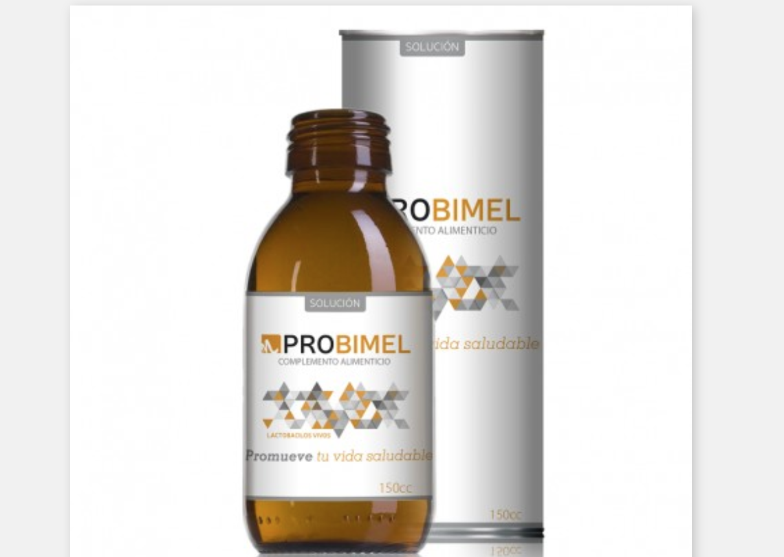 Un frasco de Probimel, en una imagen promocional.