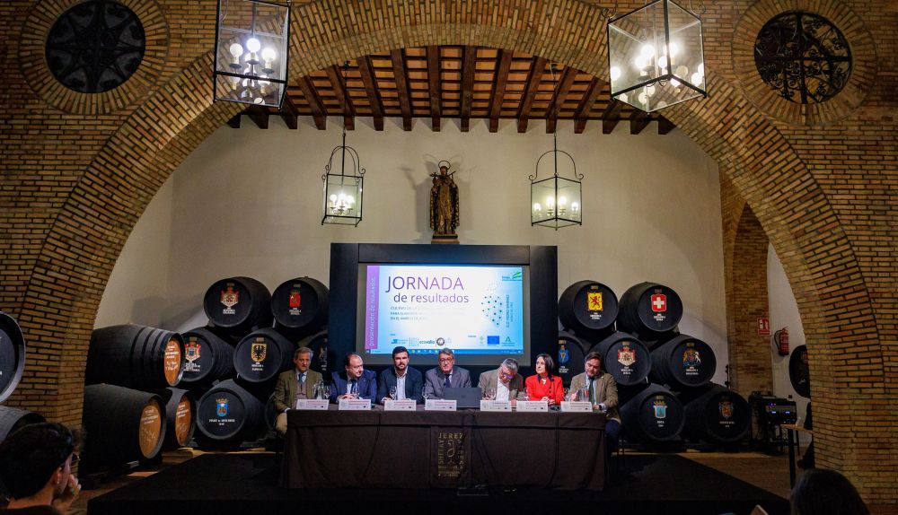 Pedro Ximénez en ecológico. Un momento de la jornada, en la sede del Consejo Regulador.