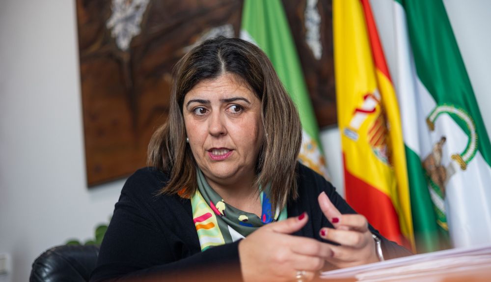 Inmaculada Sánchez durante la entrevista con lavozdelsur.es.