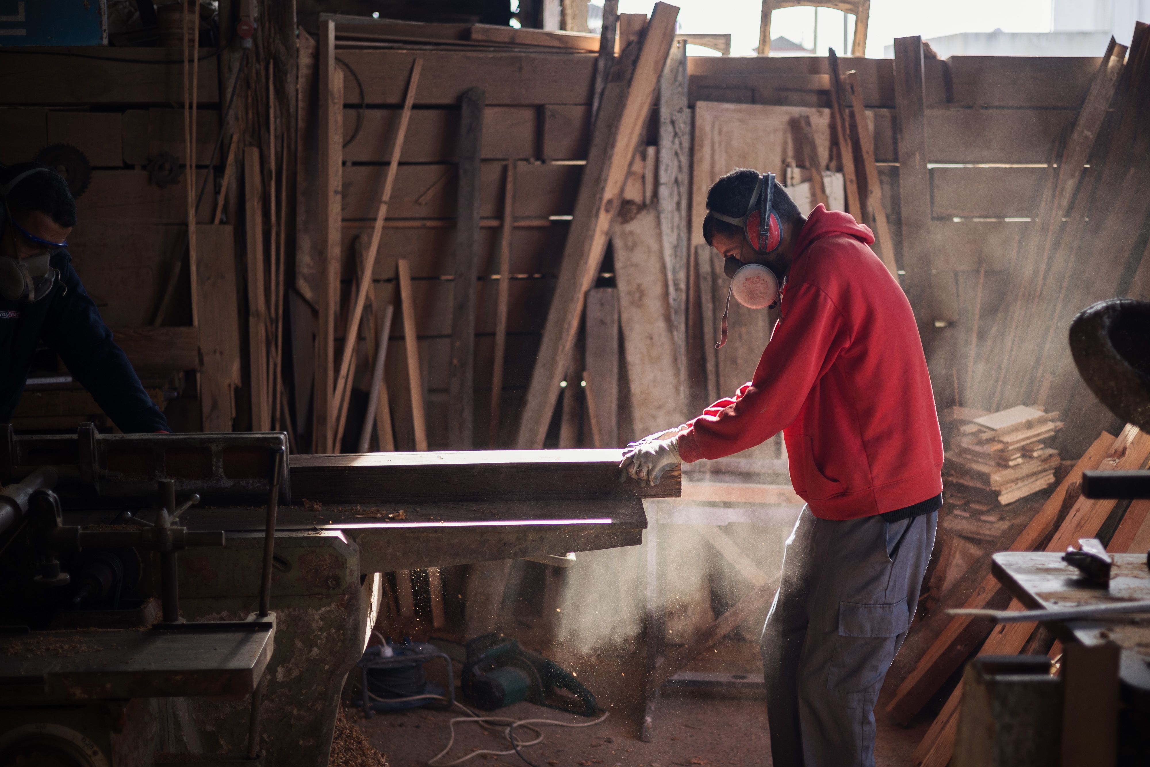 Trabajo del equipo en el taller de AQUA.