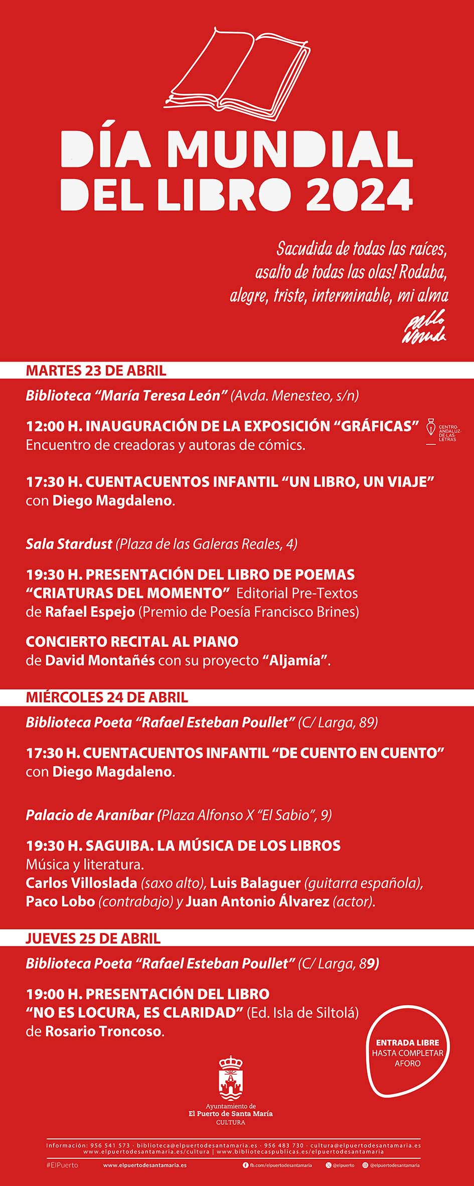 2024. 04. 04 AUTOSOPORTANTE DÍA MUNDIAL DEL LIBRO 2024