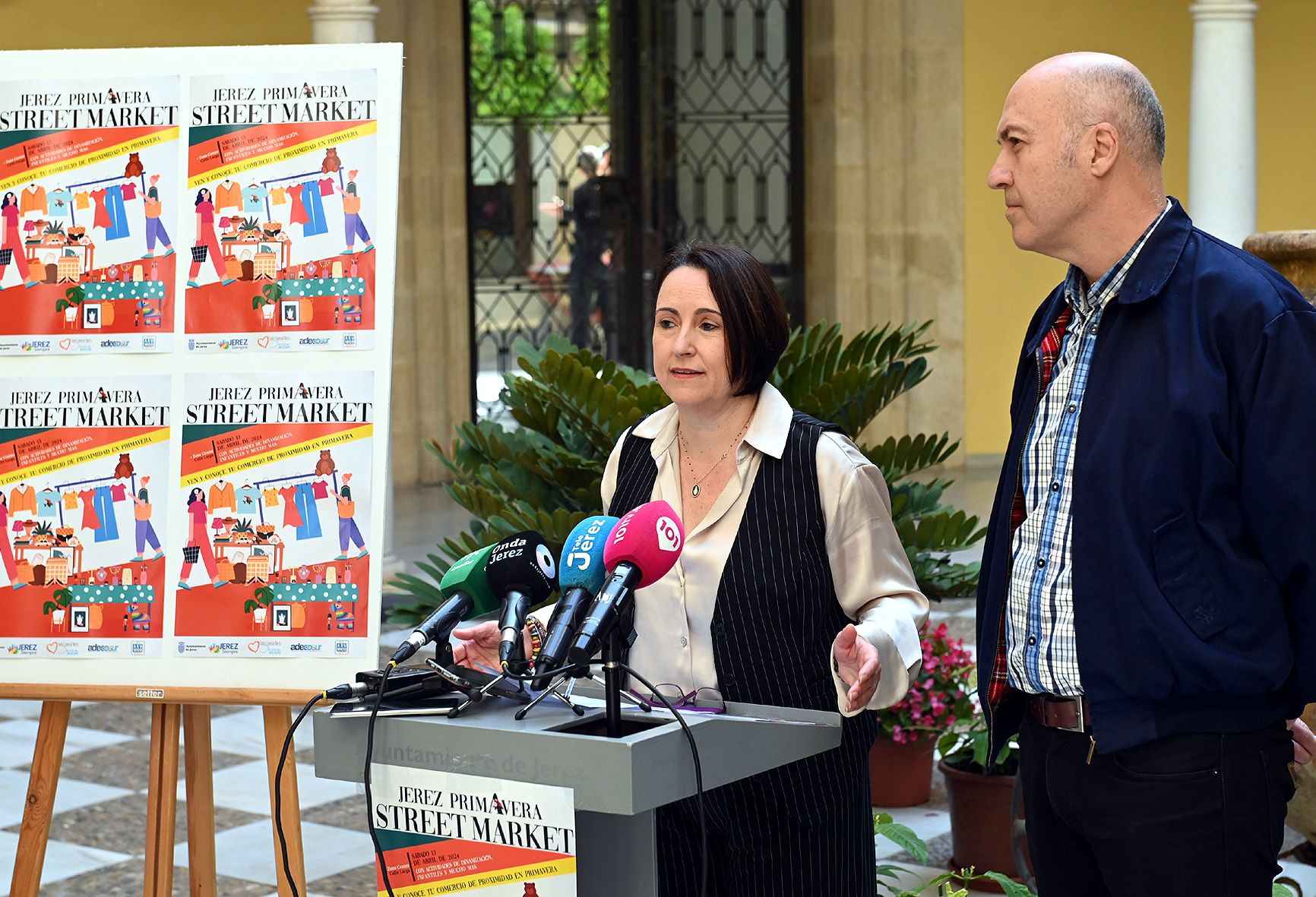 La delegada Nela García, en la presentación del 'Jerez Primavera Street Market'. La delegada Nela García, en la presentación del 'Jerez Primavera Street Market'.