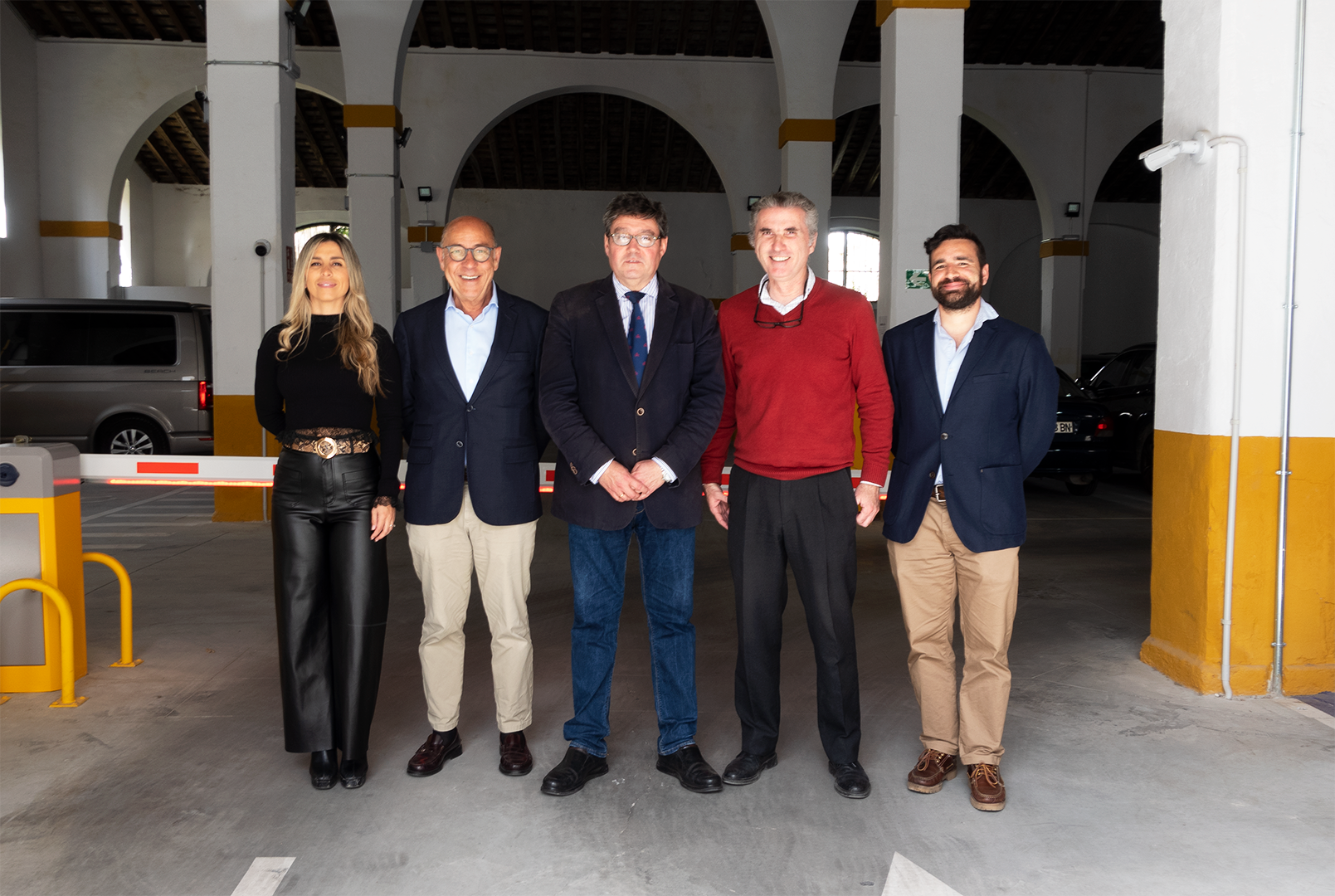 La inauguración del nuevo parking en el centro de Jerez.