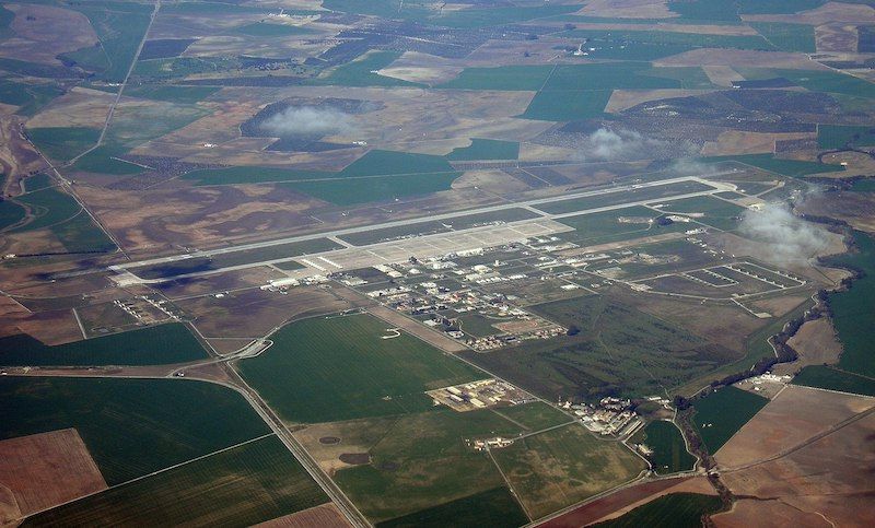 La base de Morón, en una vista aérea. FOTO: GONS/WIKIMEDIA
