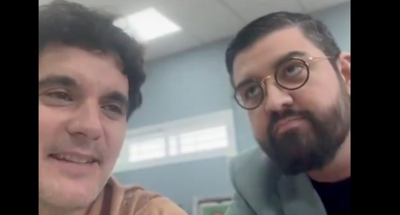 Rancio y Manu Sánchez, anunciando el espectáculo que harán juntos.