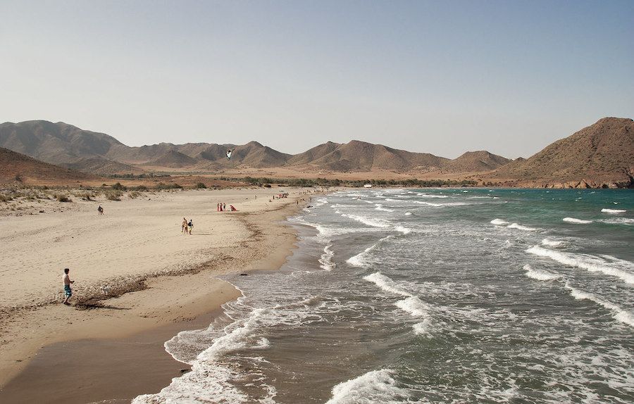 Playa de Los Genoveses, en Cabo de Gata, una de las seleccionadas entre las mejores de España.