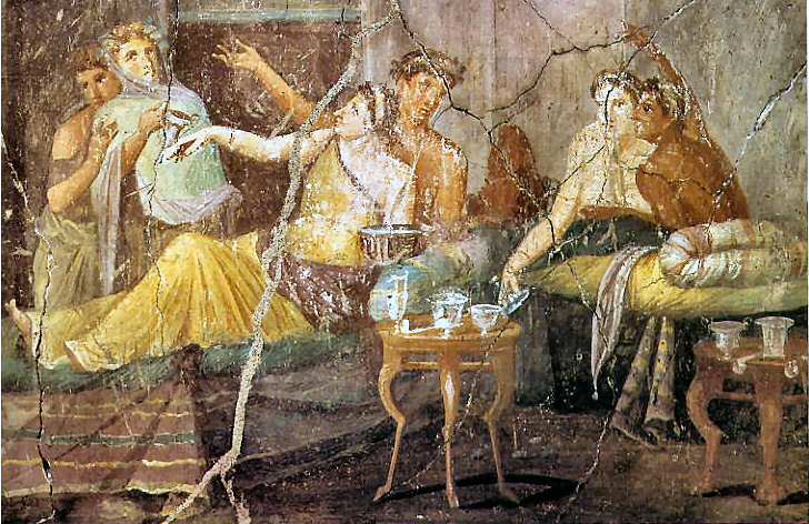 Pintura mural pompeyana.