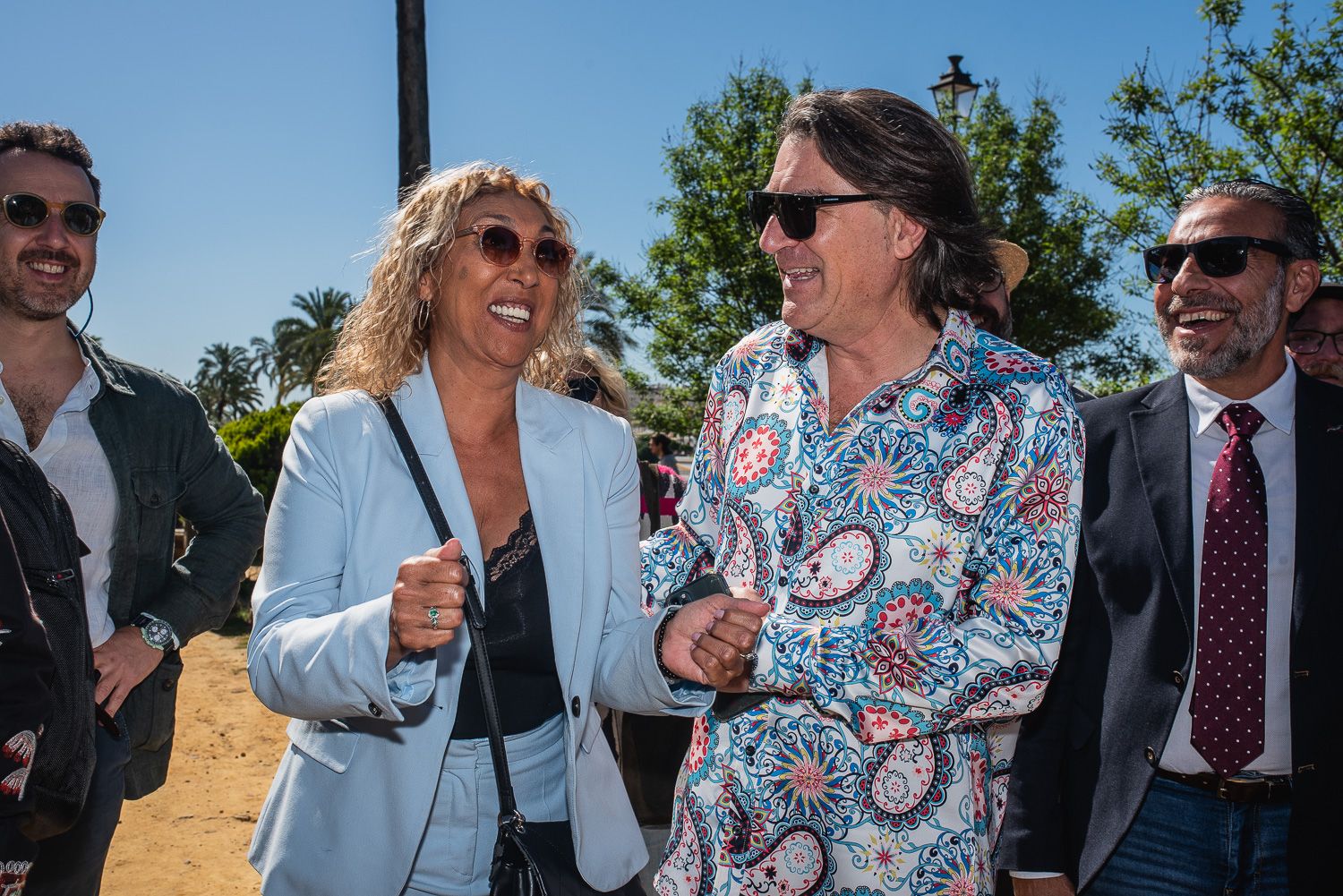 Dorantes junto a Pedro El Granaíno, Esperanza Fernández y Daniel Torres en la presentación de la 23 Bienal de Flamenco de Sevilla.