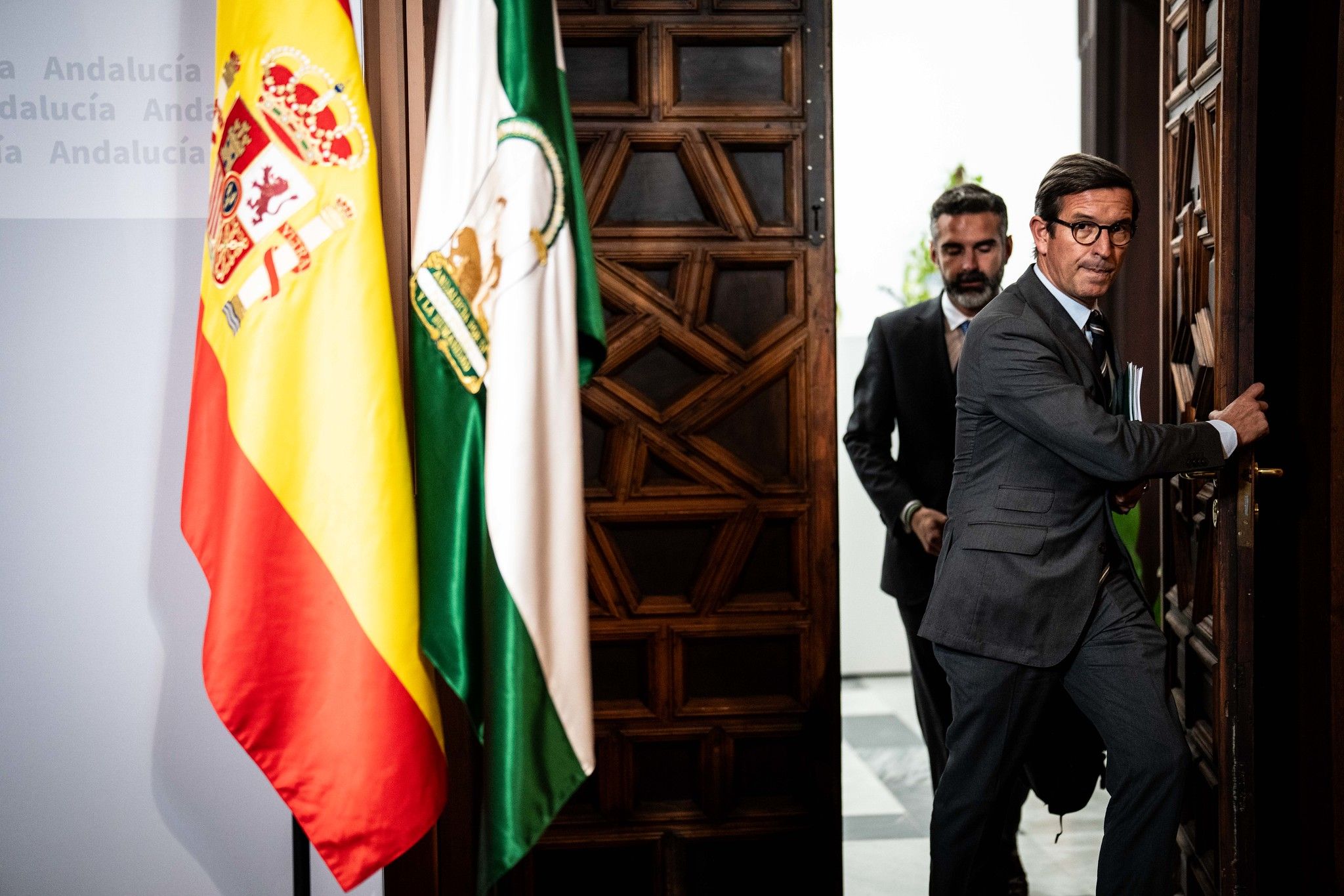 La rueda de prensa tras el Consejo de Gobierno de la Junta, este martes, donde se ha vuelto a tratar el asunto de la sanidad. La rueda de prensa tras el Consejo de Gobierno de la Junta, este martes, donde se ha vuelto a tratar el asunto de la sanidad.