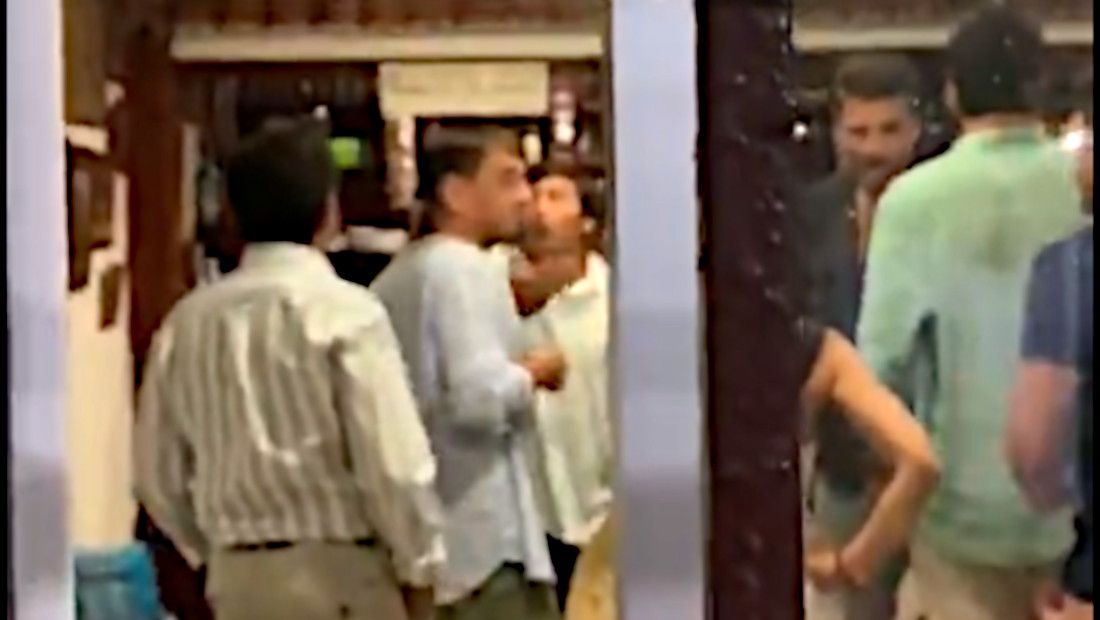 Juan Carlos Monedero, en el interior del restaurante.