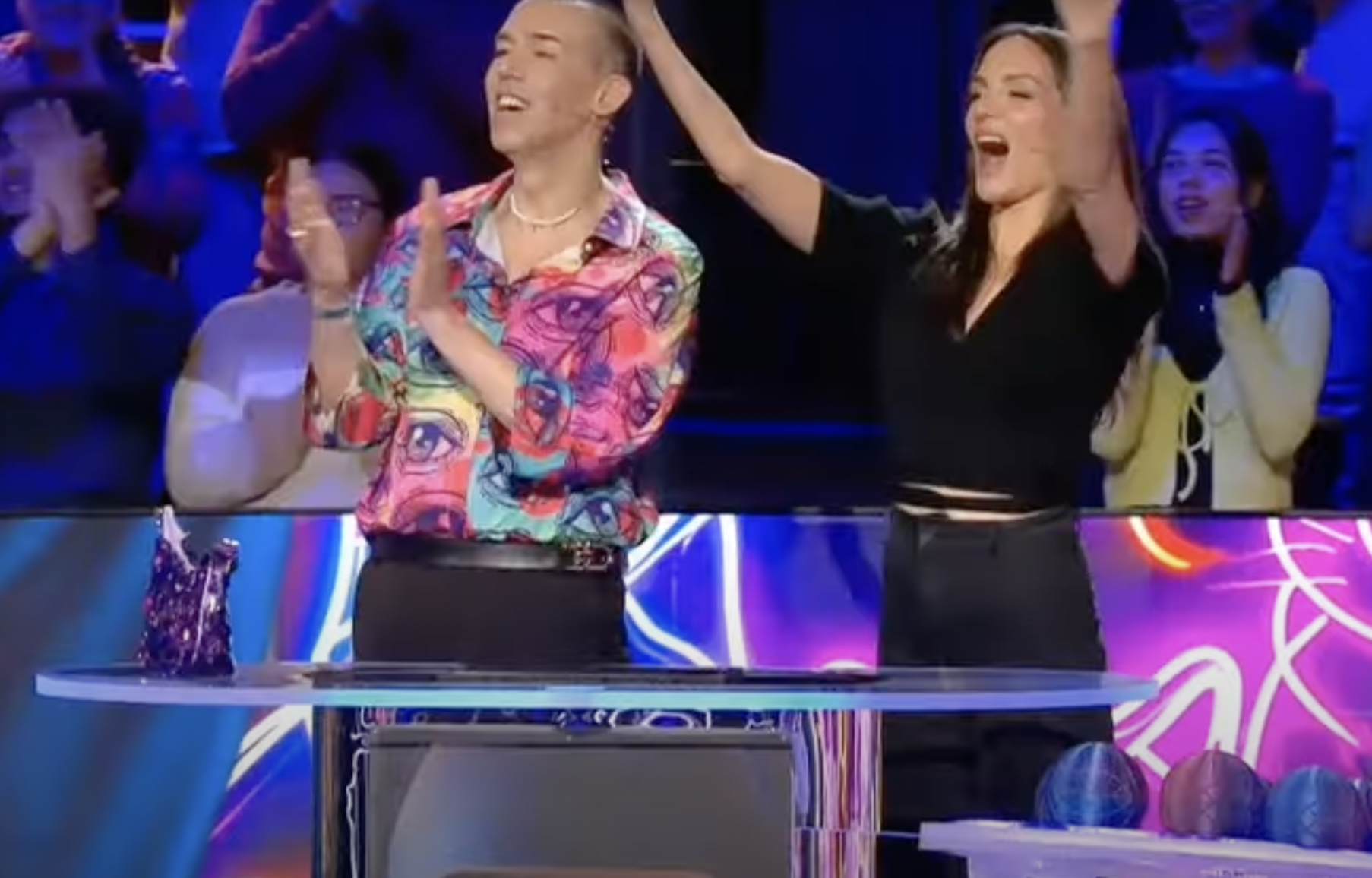 David Calleja participa en el programa 'Adivina qué hago' de Telecinco.