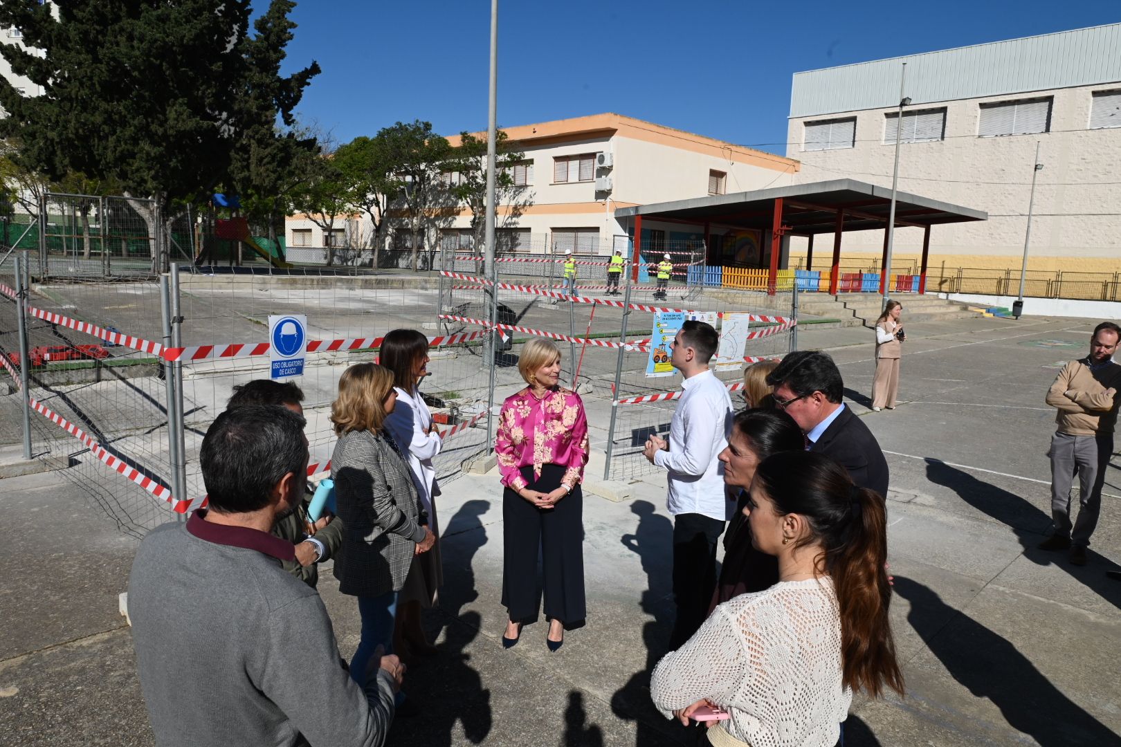 La visita municipal al CEIP Las Granjas de Jerez,