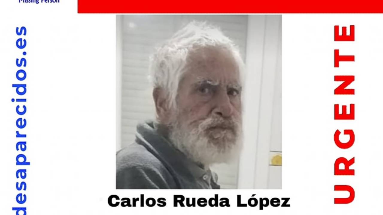 Imagen del cartel de búsqueda de SOS Desaparecidos.