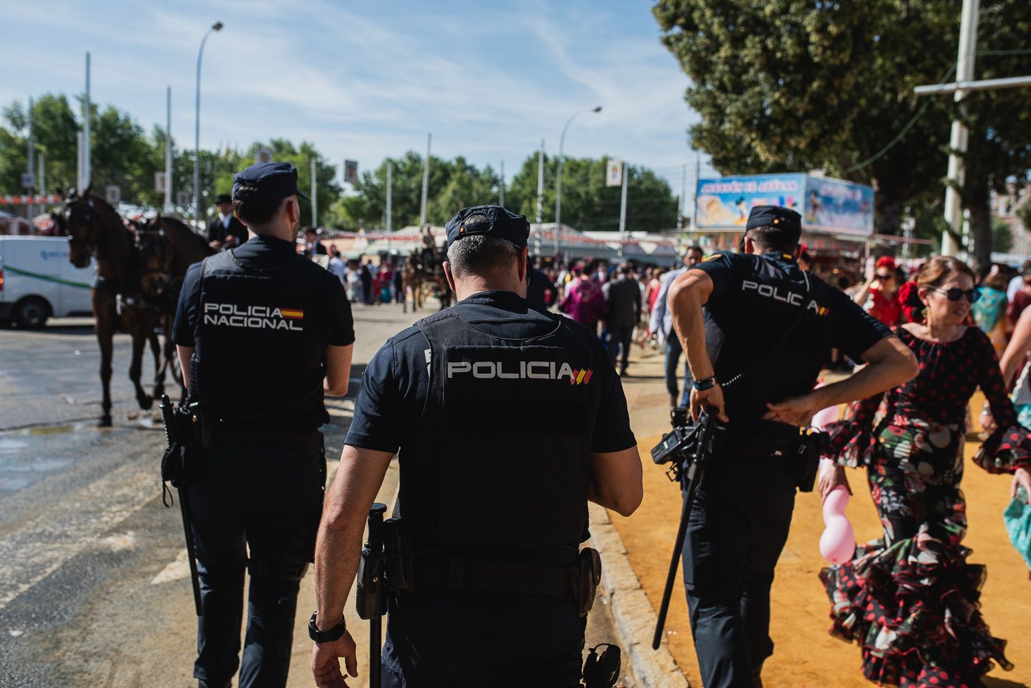 La Policía Nacional ha detenido a un carterista en la Feria de Sevilla.