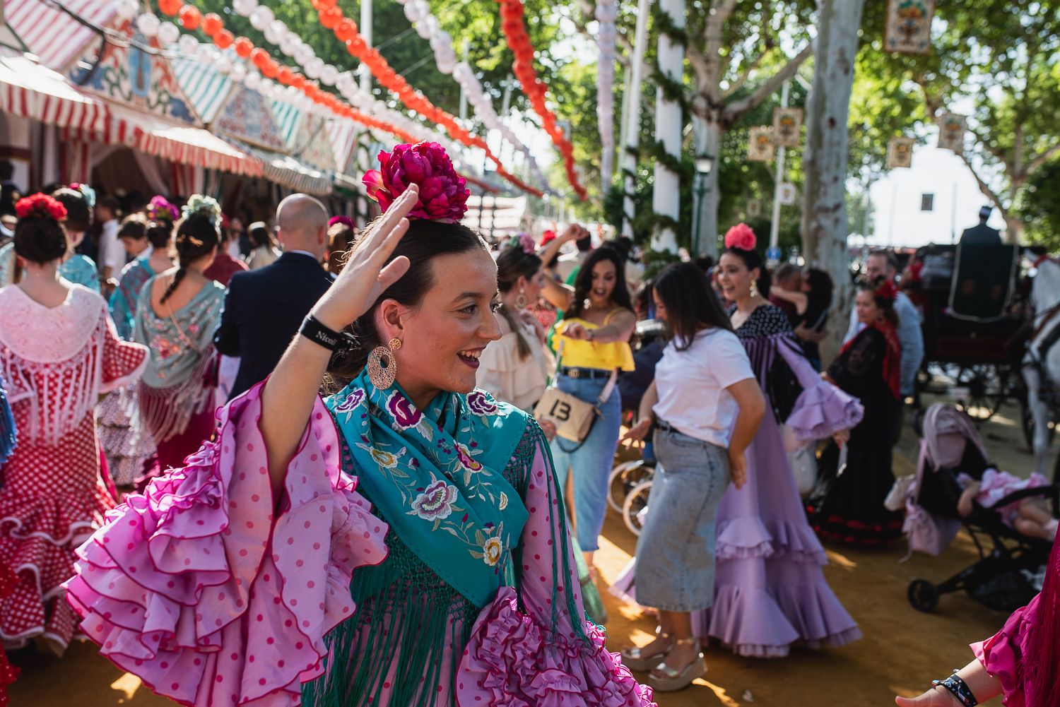 El domingo de la Feria de Sevilla, en imágenes.