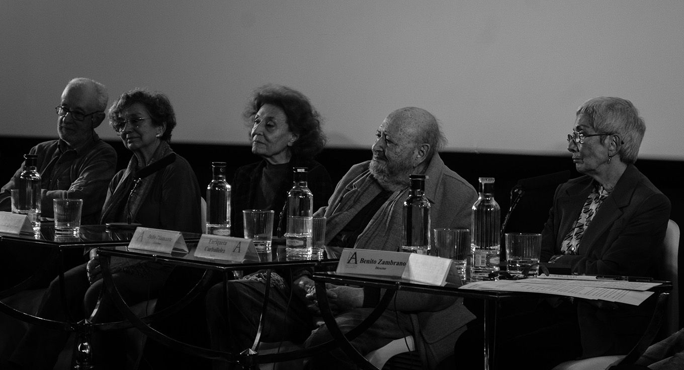 Julio Diamante en una conferencia. Foto: Academia del Cine