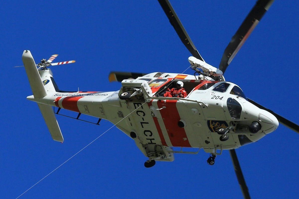 Helicóptero de Salvamento Marítimo. Foto: Salvamento Marítimo