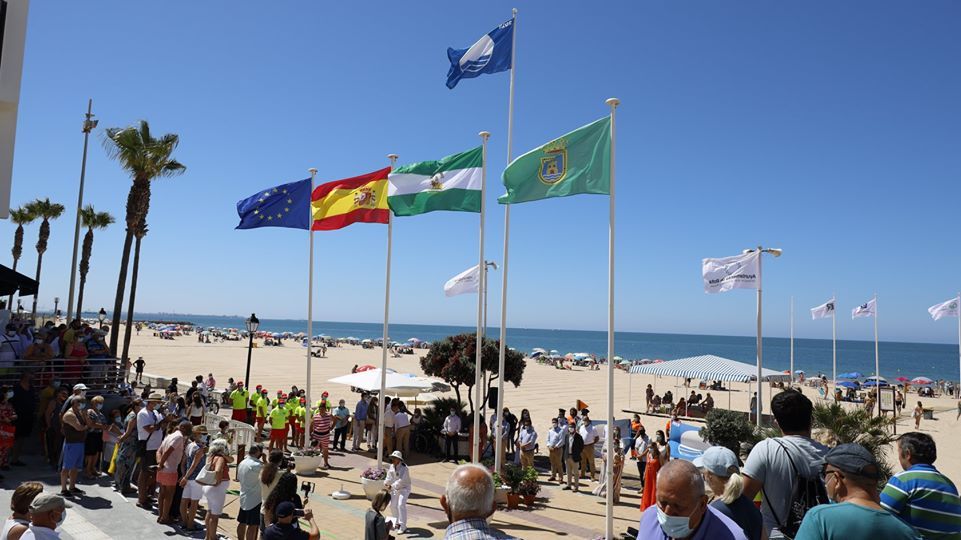 Una playa de Rota en una fotografía de archivo