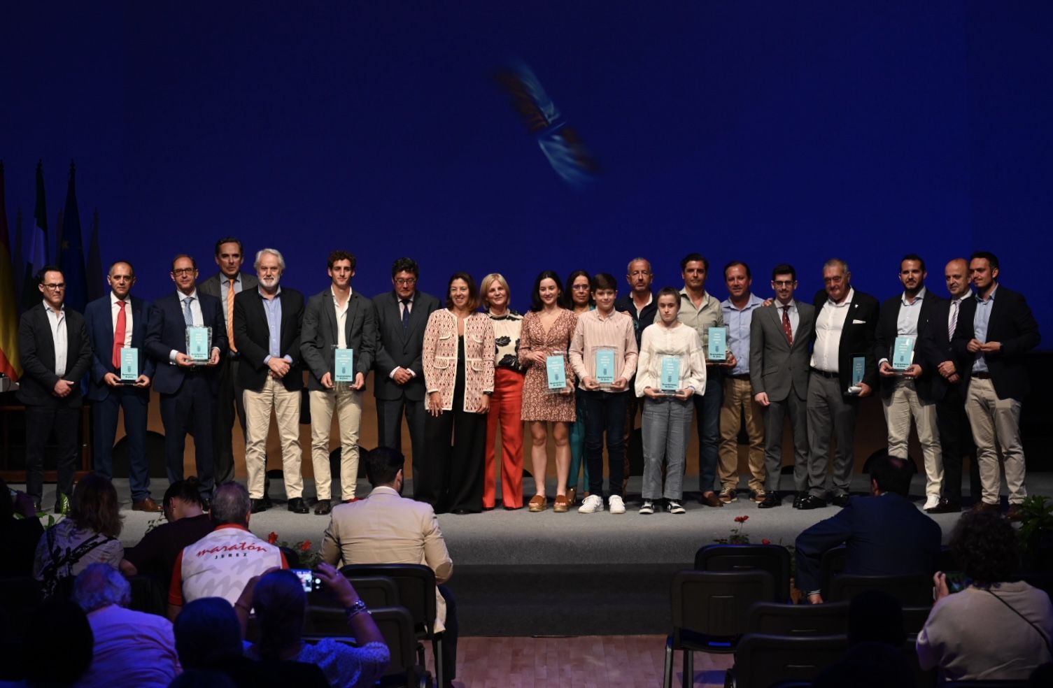 Los galardonados en la Gala del Deporte de Jerez. Los galardonados en la Gala del Deporte de Jerez.