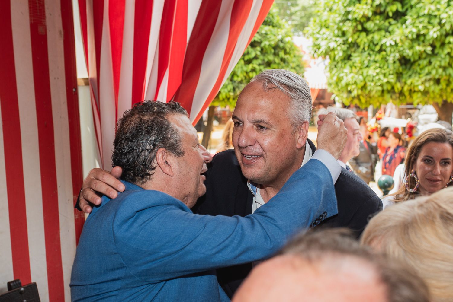 La recepción de Diputación de Sevilla en la caseta municipal, en imágenes.