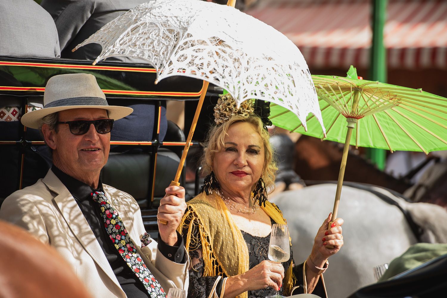Las imágenes del miércoles en la Feria de Sevilla.