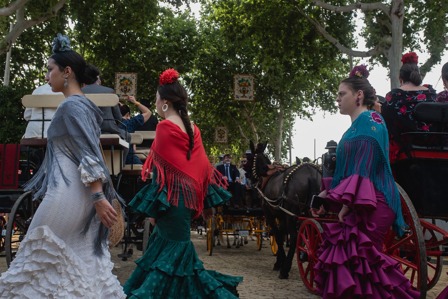 Las imágenes del miércoles en la Feria de Sevilla.
