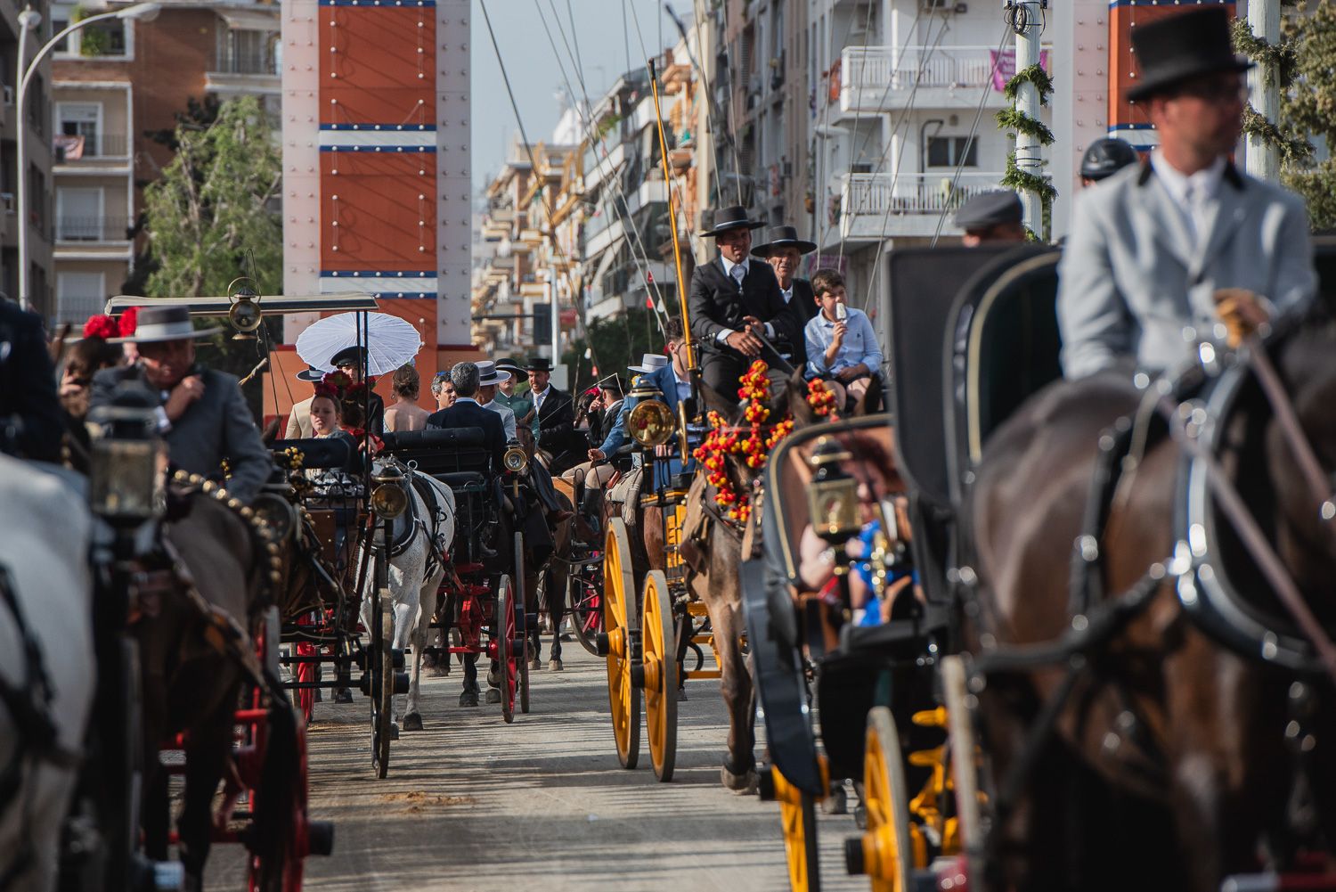 Las imágenes del miércoles en la Feria de Sevilla.