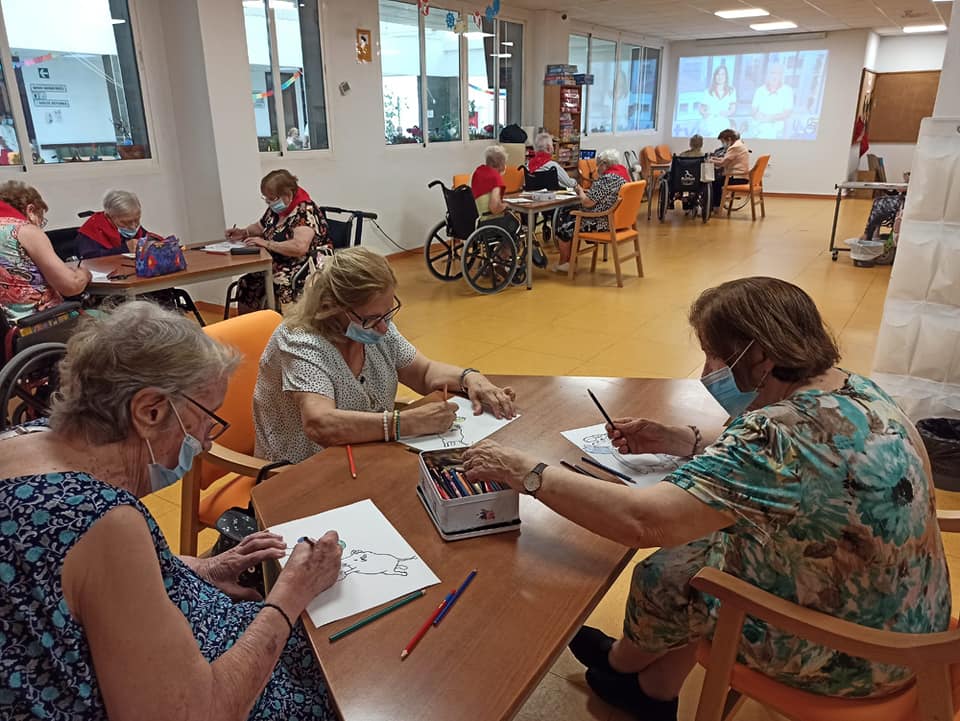 Residentes del centro de Cruz Roja en San Fernando, en una imagen reciente.