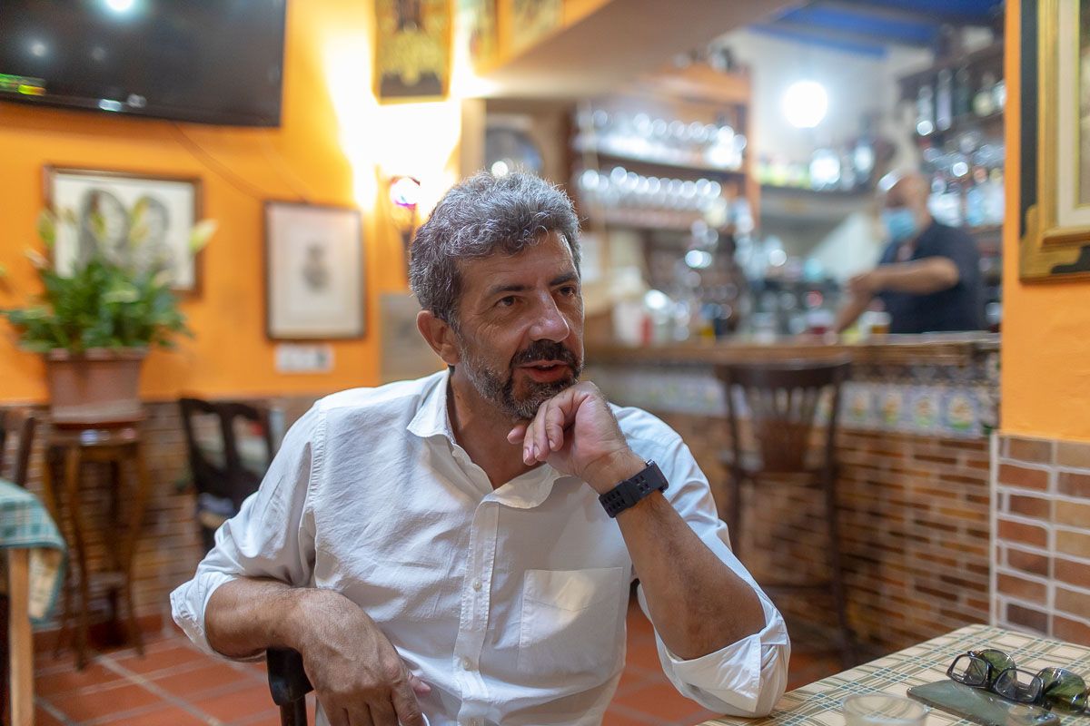 Alberto Rodríguez, durante una entrevista para lavozdelsur.es. FOTO: JUAN CARLOS TORO